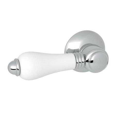 Rohl Universal Fit Porcelain Toilet Tank Flush Handle In Polished Chrome C7950LPAPC
